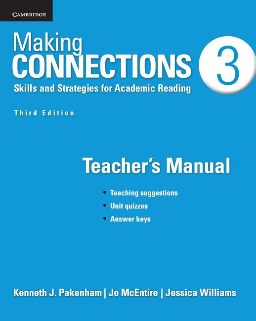 Making Connections: Making Connections Level 3 Teacher's Manual: Skills and Strategies for Academic Reading (Paperback)